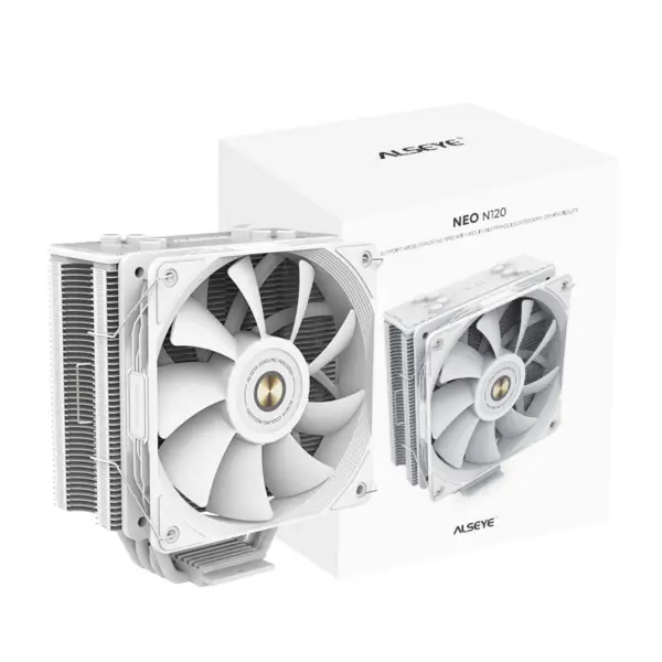 Alseye Rgb Cpu Air Cooler 120mm Pwg Cpu Fan 4 Heat Pipes Rgb Cpu Air Cooling pro Intel Lga 1700/115x/1200, Amd Am4/am5