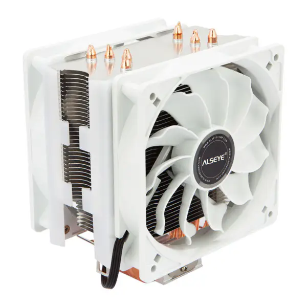 Chladič procesoru Alseye S120d White Color Pwm 120mm Gaming Cpu Cooler