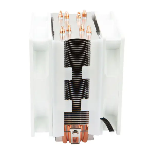 Alseye S120d White Fan Cpu Fan Cooler Pwm 120mm 2 ventilátory 4 Pin 4 Heat Pipe Cpu Cooler Lga115x