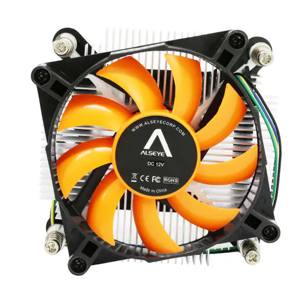 Alseye Thinnest 1u 4pin 2510 Pwm Fan For Itx Mini Case Aluminium Heatsink Cooler