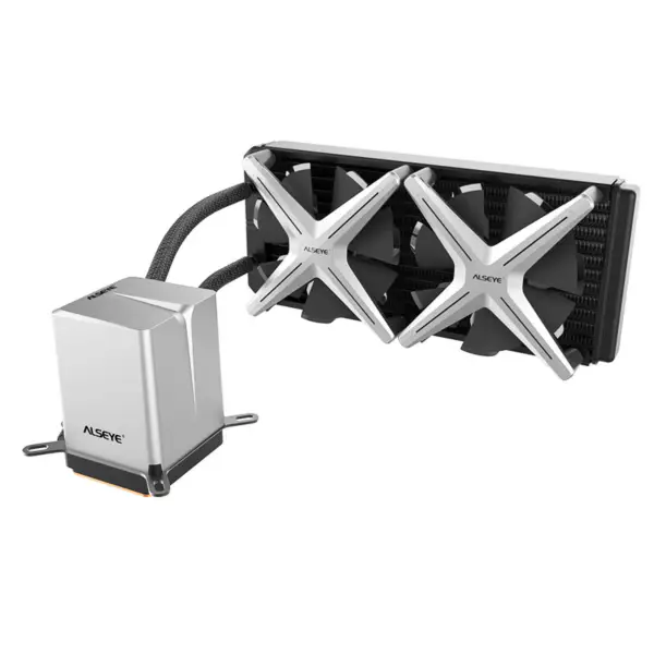 Alseye X240 Tiché adresovatelné RGB kroužkové ventilátory 240mm Cpu All-in-one Liquid Cooler Ventilátor vodního chlazení pro Intel/amd kompatibilní s hrami