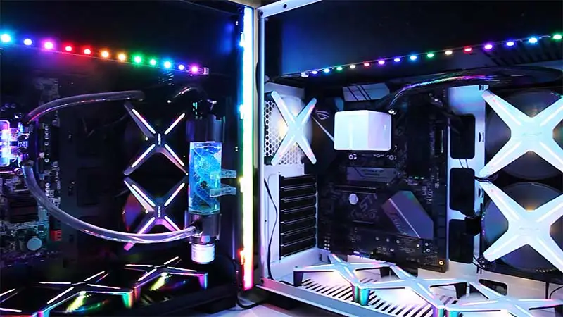 Alseye Xtreme Series X120 Aio Liquid Cooler,Herní Case Cpu Water Cooling,RGB Pc Fan For Lga 775/115x/1366/2011/am2/am3/am4