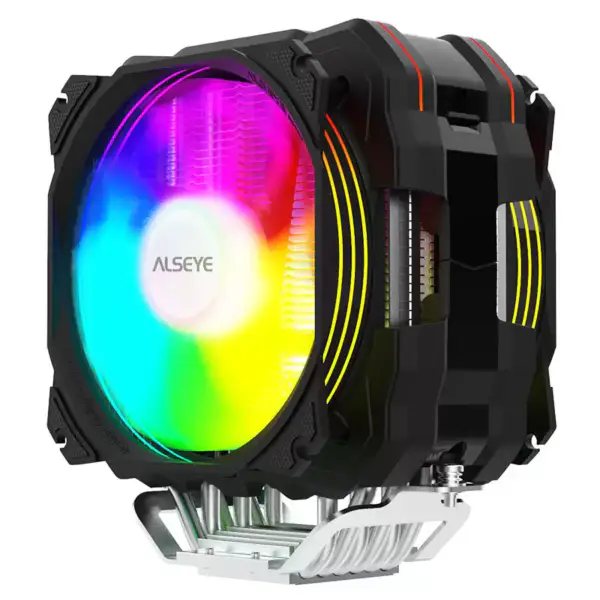 Vysoce výkonný chladič procesoru M120d-plus s ukazatelem teploty a dvěma RGB ventilátory