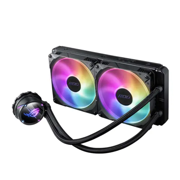 AsUs Rog Strix Lc Ii 280 Argb Aio 2fans Integrovaný chladič vodního chlazení procesoru Asetek Ventilátor chlazení procesoru