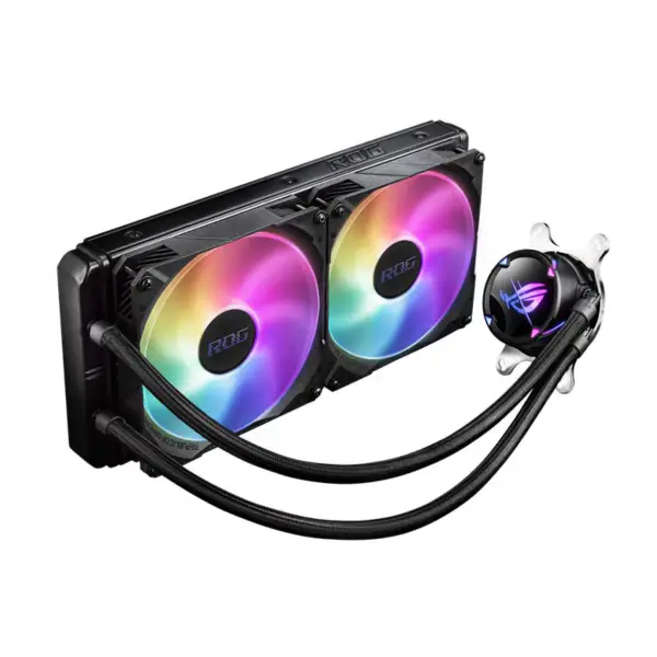 AsUs Rog Strix Lc Ii 280 Argb Aio 2fans Integrovaný chladič vodního chlazení procesoru Asetek Ventilátor chlazení procesoru