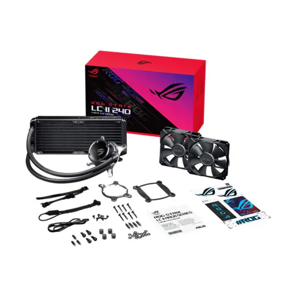 AsUs Rog Strix Lc Ii 240 2fans Integrovaný chladič vodního chlazení Asetek 7th Pwm Dc Cpu Cooling Fan