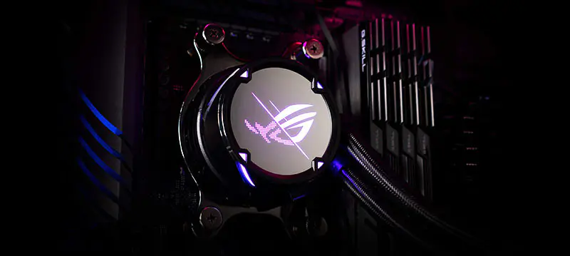 AsUs Rog Strix Lc Ii 240 2fans Integrovaný chladič vodního chlazení Asetek 7th Pwm Dc Cpu Cooling Fan