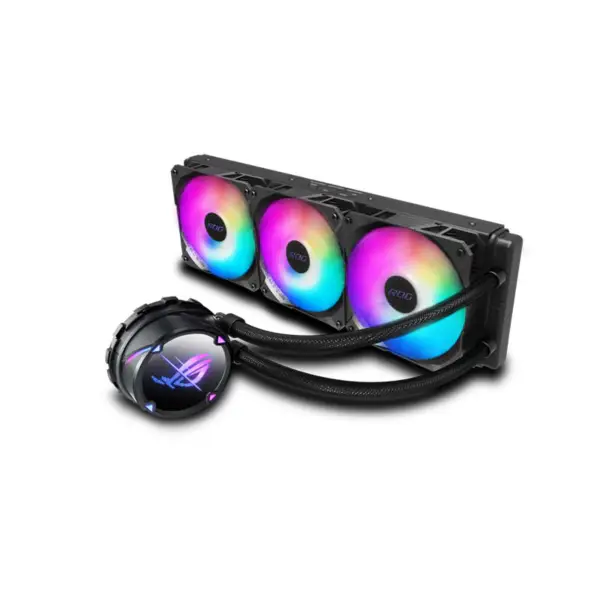AsUs Rog Strix Lc Ii 360 Argb 3fans Integrovaný chladič vodního chlazení 12. generace procesoru Asetek 7th Pwm Dc Cpu Cooling Argb Fan
