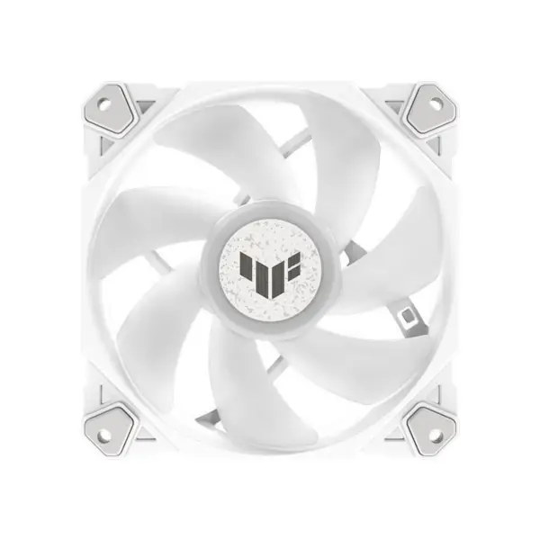 AsUs Tuf Gaming White Heroic Light Tf120 Chassis Fan 3 Pcs Argb Fan With Lighting Effect Controller Tuf Gaming Tf120 Argb 3v1