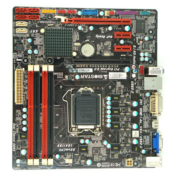 Základní deska Biostar H77MU3 Gold Edition H77 LGA 1155 Micro ATX