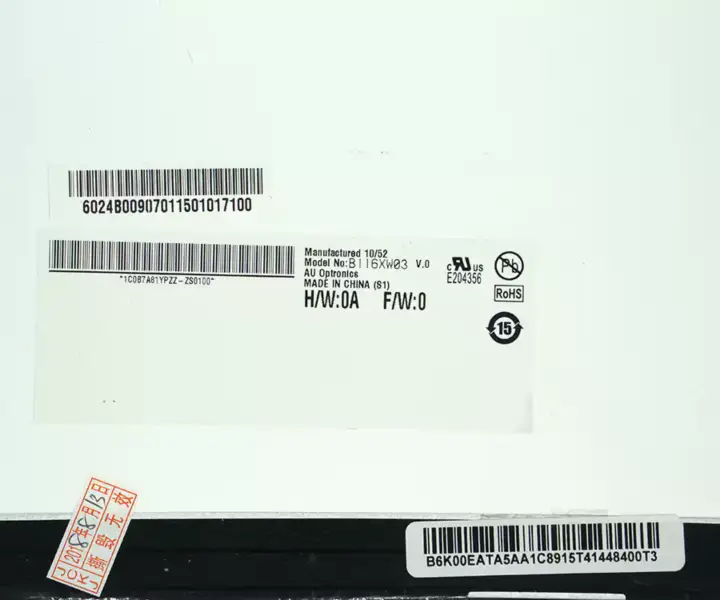 11,6" LCD displej pro Asus 1225b N116BGE-L41 B116XW03 V.0 LCD displej