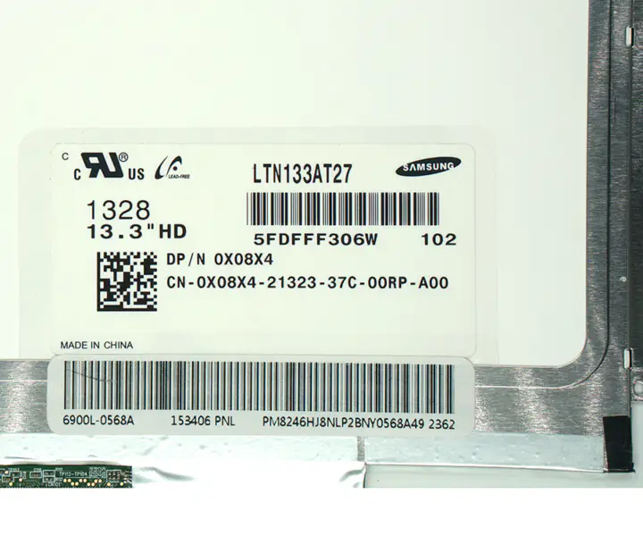 13,3" LCD displej pro Dell Latitude E6320 E6330 LTN133AT27 LP133WH2 TLA2 LTN133AT16 LCD led obrazovka WXGA HD